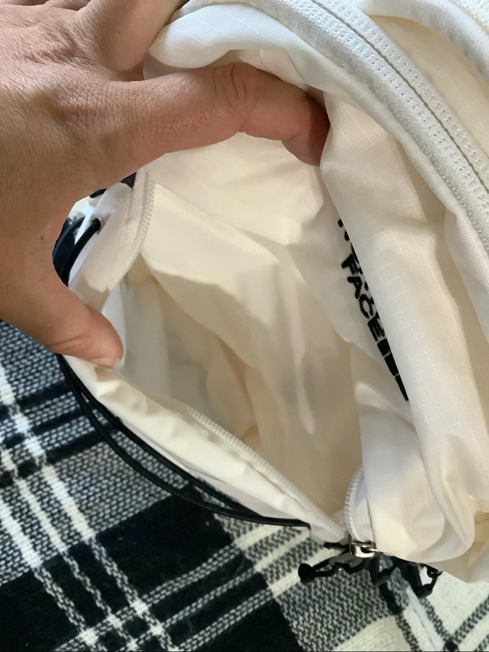 The north face Borealis mini backpack off white